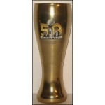 Super Bowl 50 Mirror Chrome Colour Pilsner Drinking Glass