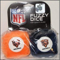 Chicago Bears Fuzzy Dice