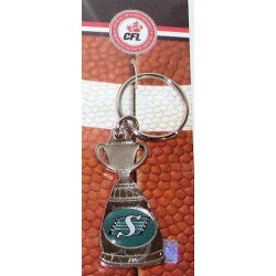 Grey Cup Trophy Key Chain Saskatchewan Roughriders