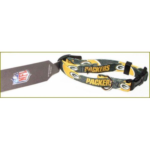 Green Bay Packers Pet Nylon Collar - Medium